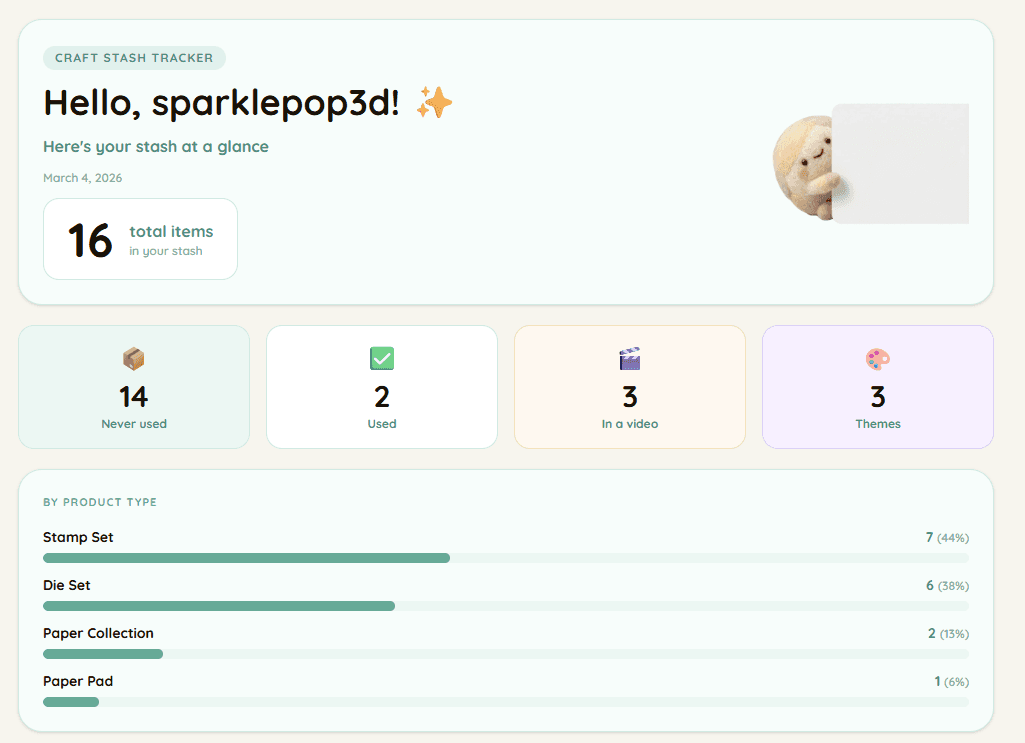 Craft Stash Tracker preview